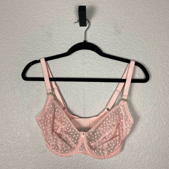 Freya Pink sheer lace full coverage bra - Picture 2 of 5